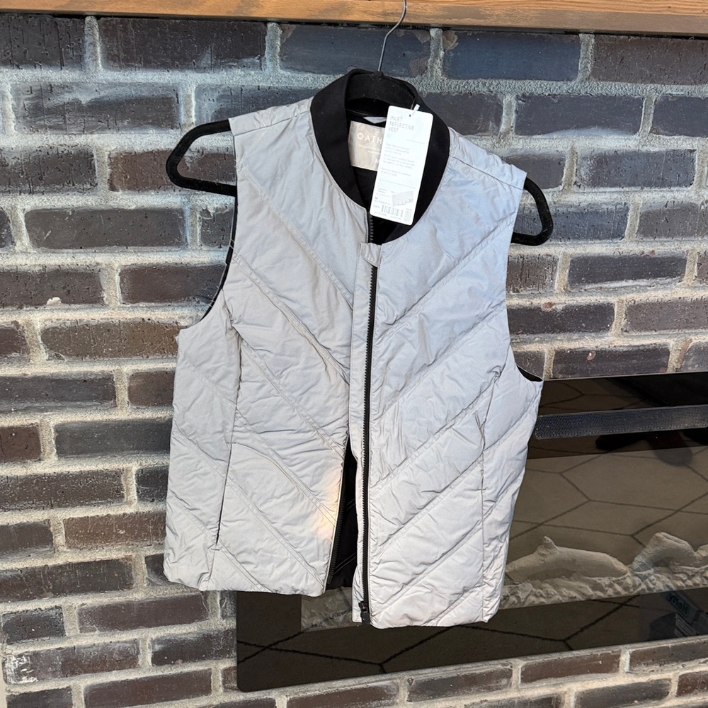 Athleta Gray Quilted Vest
